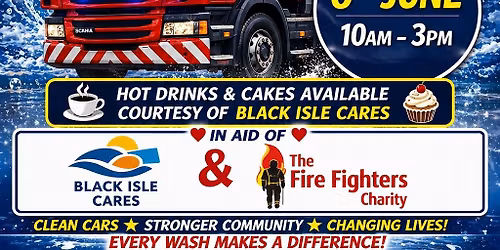 Charity Car Wash at Fortrose Community Fire Station