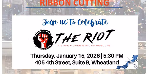 Ribbon Cutting for The Riot - Fitness Studio