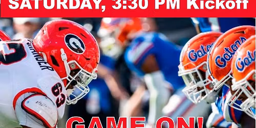 GAME ON!  Georgia Bulldogs vs Florida Gators
