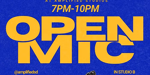 08\/26 Amplified Studios Open Mic (August 2026)