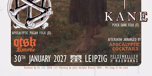 :: NEOFOLK NIGHT pt 2 :: + CULT of YOUTH + CROOKED MOUTH + MARS + NERO KANE :\/\/: 30.1.27 LEIPZIG
