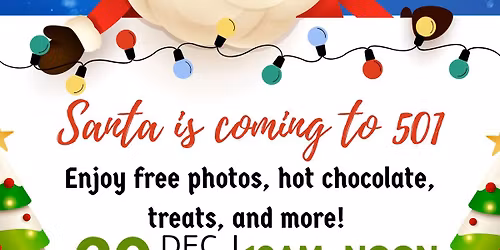 Pictures with Santa at Fire Station 501