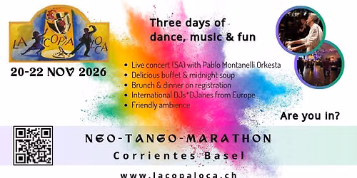 La Copa Loca - NEO Tango Marathon November Edition - with PABLO MONTANELLI ORKESTA