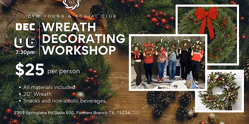 Holiday Wreath Decorating Workshop