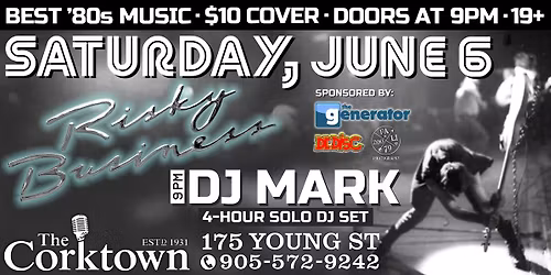 Risky Business '80s Night - Saturday, June 6, 2026