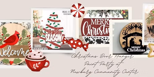 Christmas Door Hanger Paint Party at Newburg Community Center