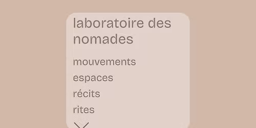 cycle x 3 week-ends * laboratoire des nomades * 