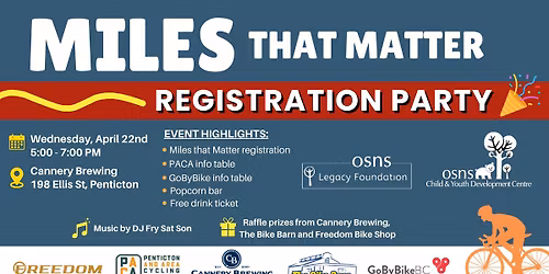Miles that Matter Registration Party