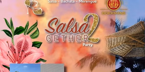 "Samen Salsa dansen bij Boekmans" buiten op het terras \u2013zondag 14 juni
