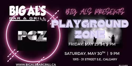 LIVE MUSIC WITH THE PLAYGROUND ZONE