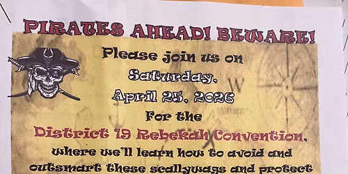 District 19 RA of WV Convention.