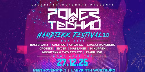 Power of Techno pres. XXL HARDTEKK EVENT 3.0