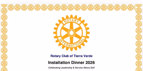 First Annual Installation Dinner