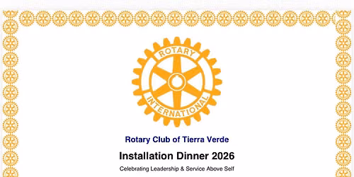 First Annual Installation Dinner