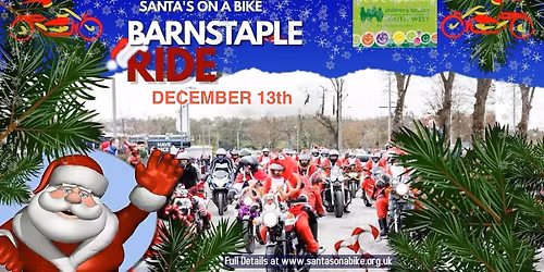 Santa\u2019s on a Bike 2025 Devon ride to Little Bridge House