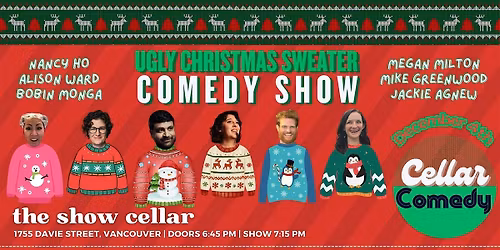 Cellar Comedy - Ugly Christmas Sweater Comedy Showcase