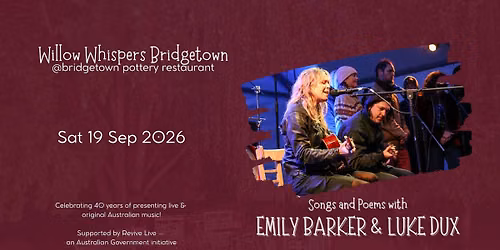 Songs and Poems - Emily Barker with Luke Dux