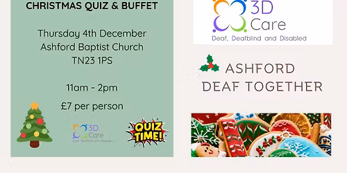 Christmas Quiz & Buffet at Ashford Deaf Together