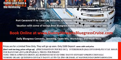 Danny Stewart's BG Cruise to the Bahamas - 01\/15\/26 to 01\/19\/26