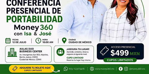 Conferencia presencial de portabilidad - CDMX