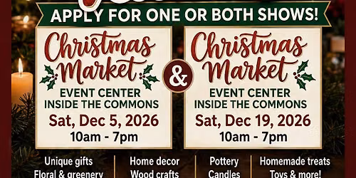 Christmas Market In The Commons December 5