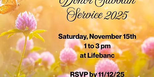 TRIO Donor Sabbath Service