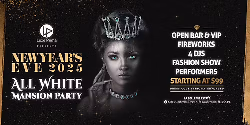 New Year's Eve All White Mansion Party