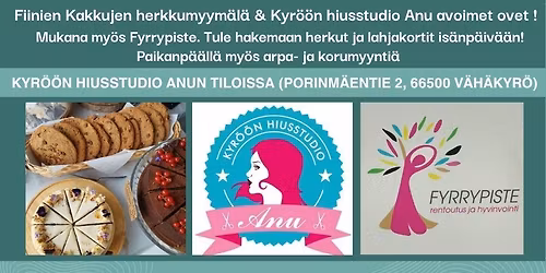 Is\u00e4np\u00e4iv\u00e4n popup myym\u00e4l\u00e4 - Fiinit Kakut & Kyr\u00f6\u00f6n hiusstudio Anu