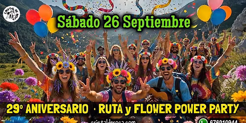 29\u00ba ANIVERSARIO \u00b7 Ruta y Flower Power Party \ud83c\udf38