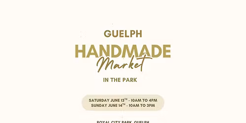 Guelph Handmade Market in the Park 