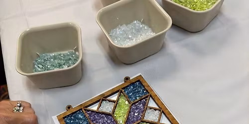 Faux Stained Glass Suncatcher