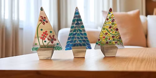 Glass Fusing Christmas trees or lanterns  1pm