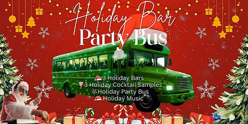 Holiday Bar Party Bus Crawl