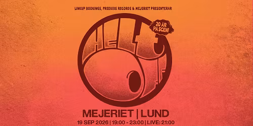 Helt Off | 20 \u00e5r p\u00e5 scen | Mejeriet, Lund