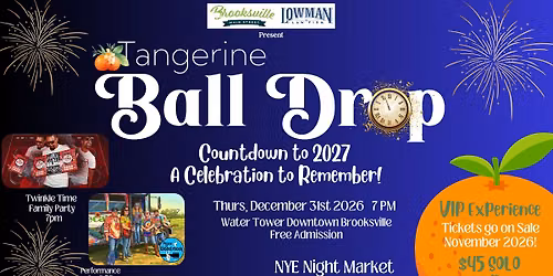 NYE Tangerine Ball Drop 2026