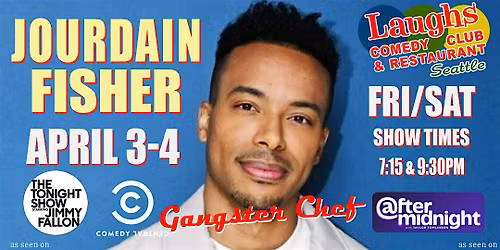 Comedy Show: Jourdain Fisher April 3rd and 4th at Laughs Comedy- Seattle