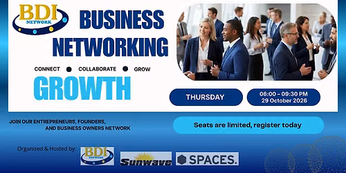 BDI Business Networking & Growth 29.10.26