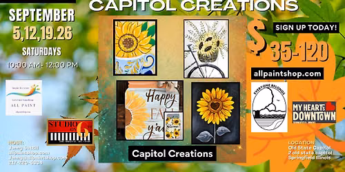 Capitol Creations at Old State Capitol September Sunflowers