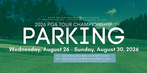 2026 FedEx Cup PGA Tour Parking