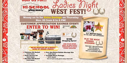 Ladies' Night: Customer Appreciation Savings Event