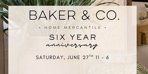 SIX YEAR ANNIVERSARY PARTY!