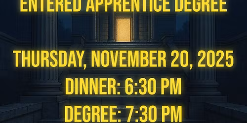 Entered Apprentice Degree