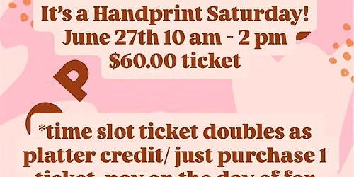 It\u2019s a Handprint Saturday! June 27th