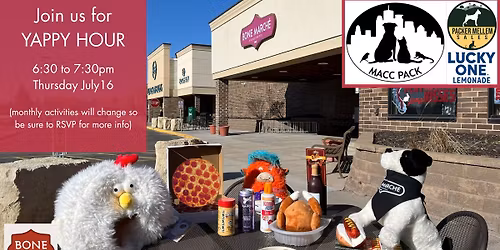 July Yappy Hour with MACC Pack - featuring Packer Mellem Sales & Lucky One Lemonade
