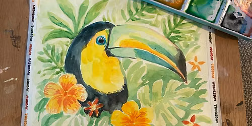 Adult Art Club WIRRAL- July Event Watercolours