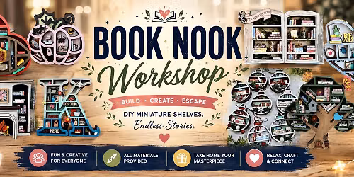 Bonner Springs Book Nook Workshop Saturday July 25 @ 10:30am