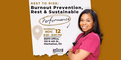 Rest to Rise: A Wellness Workshop on Burnout Prevention, Rest & Sustainable Performance