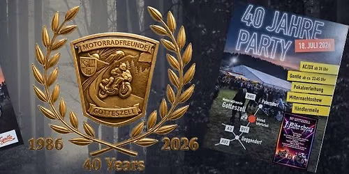 Sommerparty 2026 40 Jahre MF Gotteszell