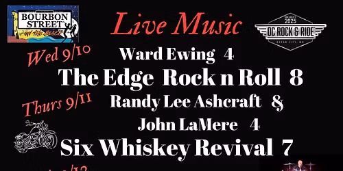 LIVE MUSIC BSOTB Bike Week OCMD