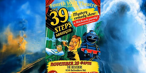 Fourth Wheel Theatre Presents The 39 Steps, a Hitchcock Parody